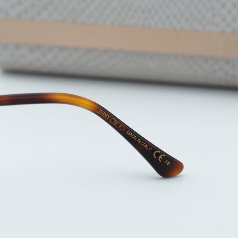Jimmy Choo JC 302 00T4 00 Rectangle Eyeglasses - Havana Pink 55mm - Picture 7 of 10